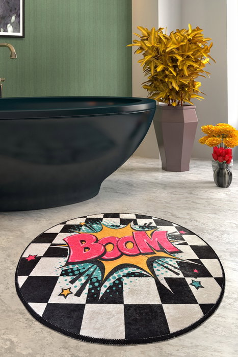 Mijölnir Boom Alfombrilla de Baño Multicolor 100 cm Mijölnir Boom Alfombrilla de Baño Multicolor 100 cm